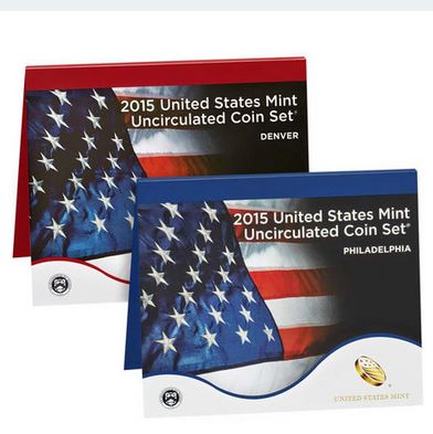 2015 United States Mint Uncirculated Coin Set (P & D)